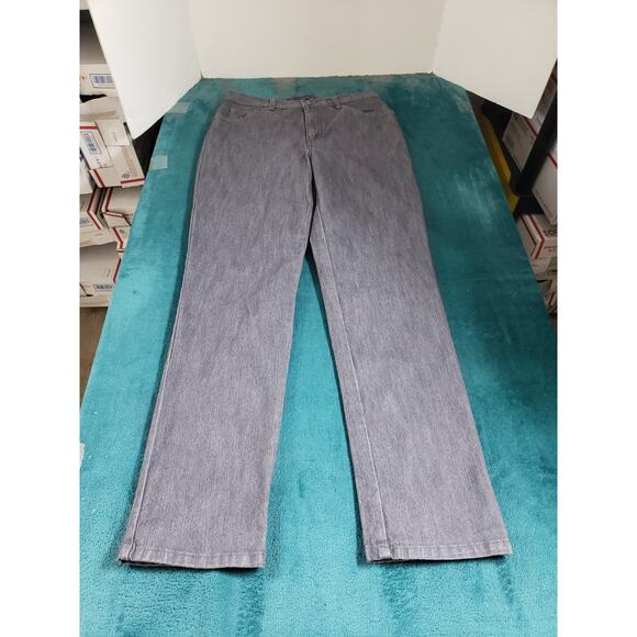 Gloria Vanderbilt Jeans Size 10 Women Gray Stretch Mid Rise Amanda Straight NWT - Picture 1 of 12